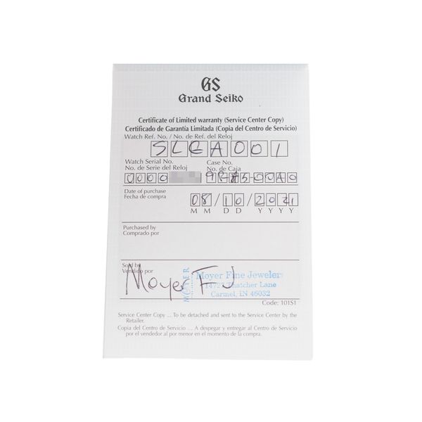 Grand Seiko Sport Collection SLGA001